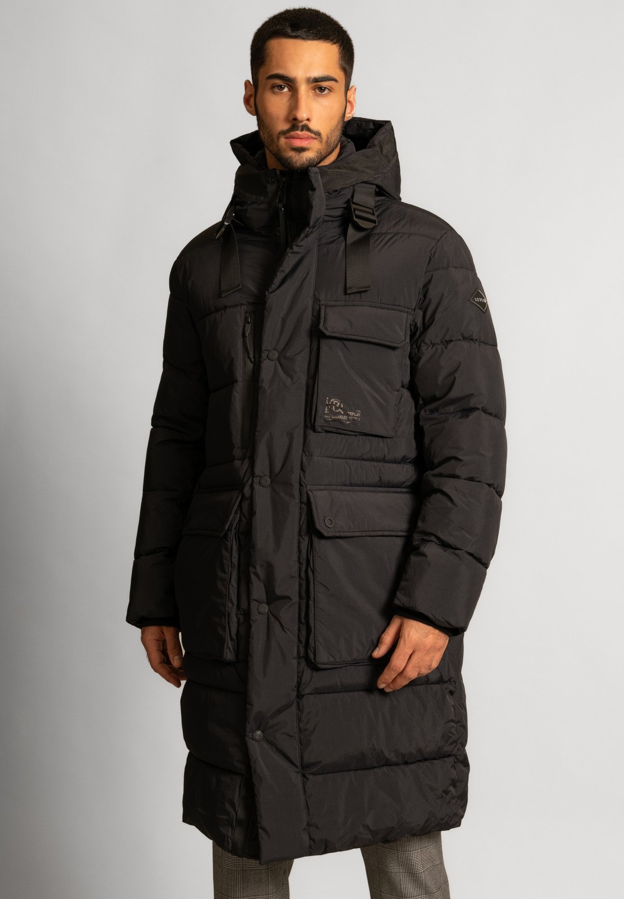 Replay mantel schwarz Clearance